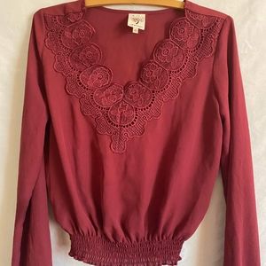 Maroon Blouse